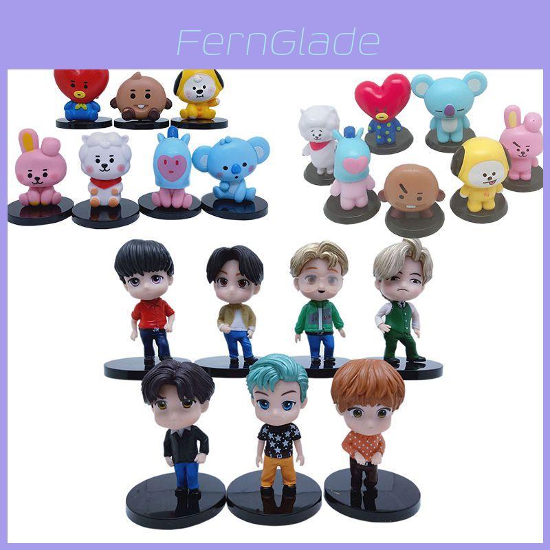 Изысканный набор из 7 фигурок звезд K-pop группы Bangtan Boys для уникального декора