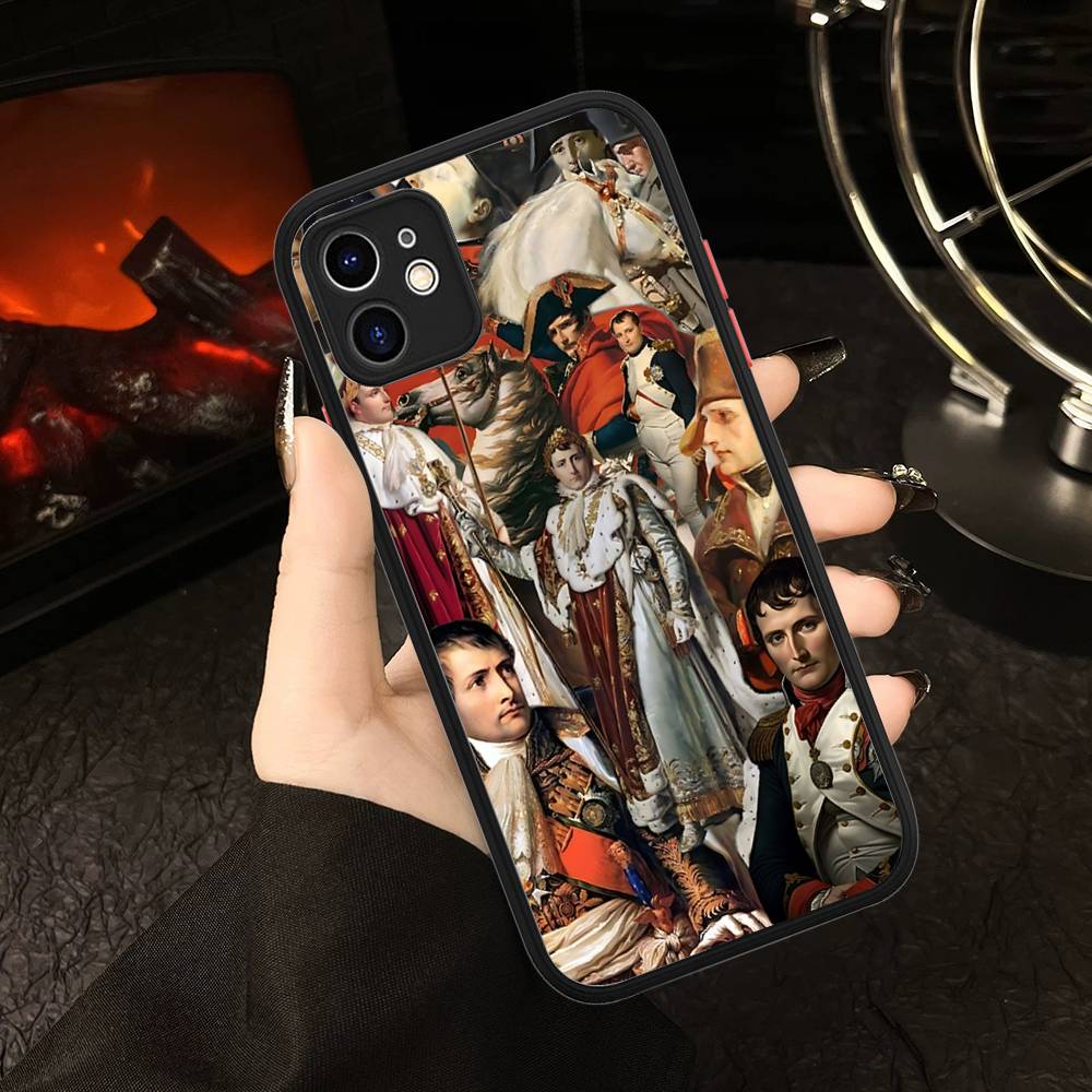 Художественный чехол для телефона с Наполеоном Бонапартом для IPhone 16 15 14 13 12 11 Pro Max 7 8 6 6s Plus Матовый чехол