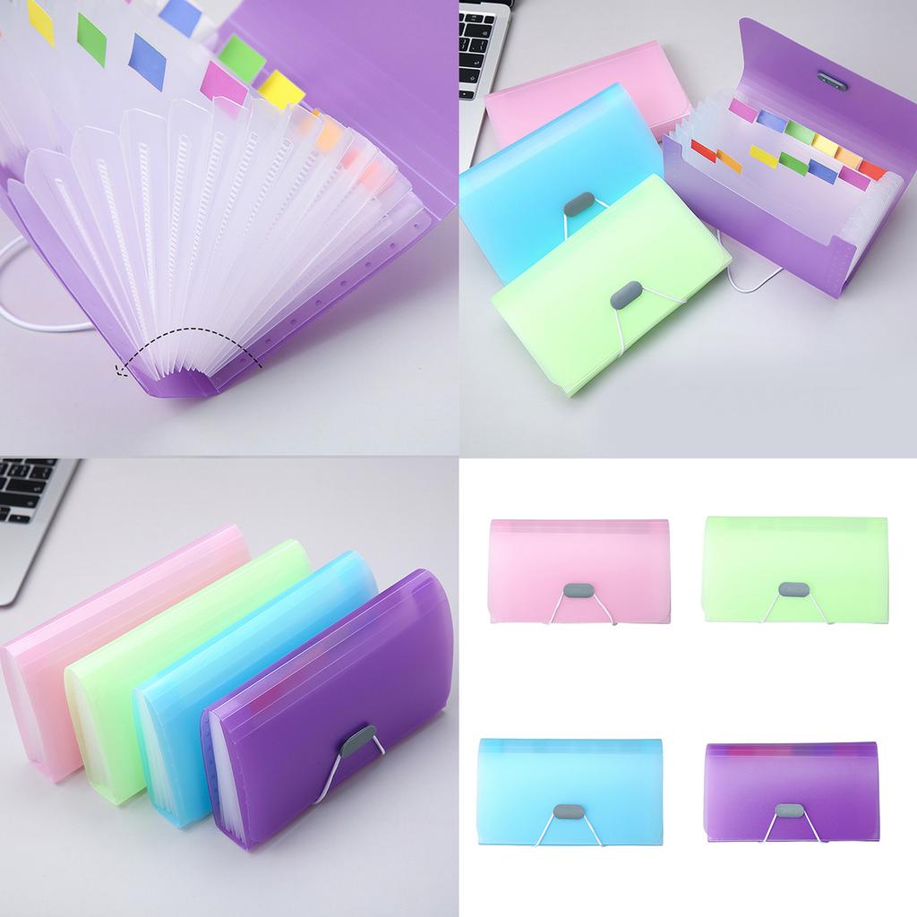 Expanding File Organiser 13 Pocket Receipts Folder Expandable Receipt Coupon Folder Document Folder for Receipts Coupons