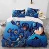 3D Rockman Megaman Game Cartoon Bedding Set Duvet Cover Sheet Print Bed Set Pillowcase Full Queen King Size Comforter Bedroom