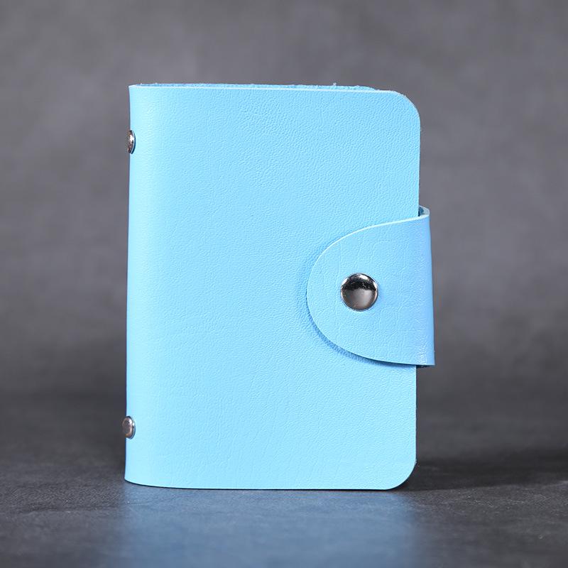 PU Leather Function 24 Bits Card Case Business Card Holder Men Women Credit Passport Card Bag ID Passport Card Wallets KTY