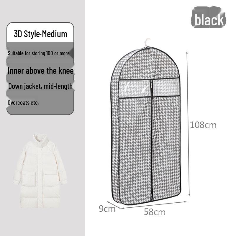 Подвесной прозрачный чехол для одежды от пыли для пиджаков и костюмов
