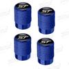 Aluminum For ST Logo Ford Focus Fiesta Mondeo Ecosport Puma Bronco C-MAX Hybrid 4pcs Car Decor Wheel Tire Valve x25 Caps Stem Cover