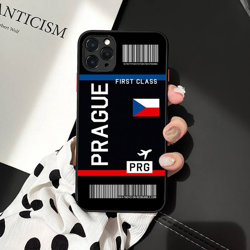 Чехол для телефона INS Light Ticket Airplane для iPhone 11 12 13 mini pro XS MAX 8 7 6 6S Plus X 5S SE 2020 XR