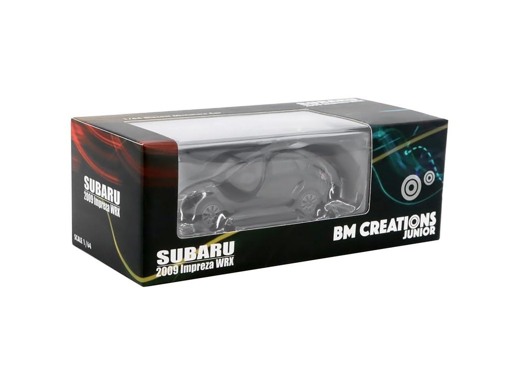 BM Creations Subaru 2009 Impreza WRX Черный Правый руль Масштабная модель 1/64 64B0112