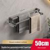 Двухъярусный алюминиевый держатель для полотенец