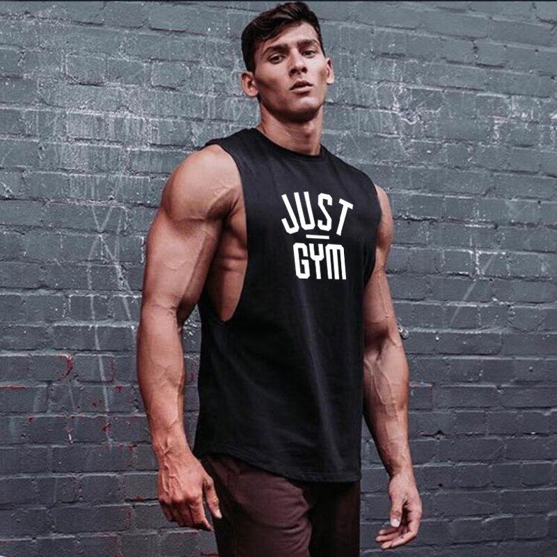 Muscleguys Brand Gym Clothing Canotte Bodybuilding Drop Armhole Tank Top Men Fitness Tanktop Sleeveless Shirt Workout Vest