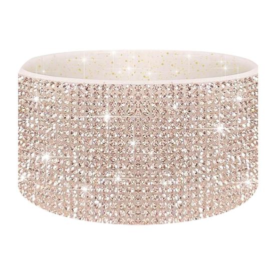 Силиконовый чехол со стразами для стакана 40 унций, блестящий чехол для бутылки с водой, нижний рукав, противоскользящий, игристый, аксессуары для стакана