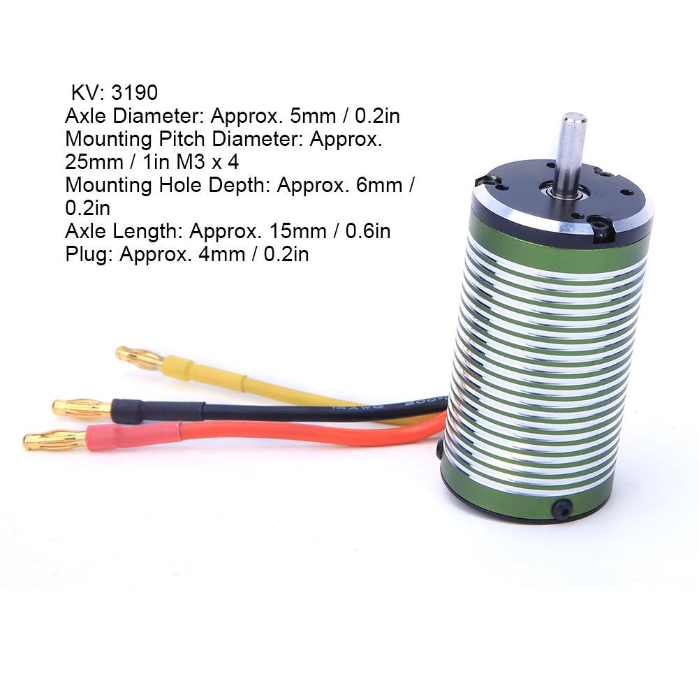Бесколлекторный двигатель X TEAM 3665 3190KV, 4-полюсный, аксессуар для модели радиоуправляемой машины 1:8