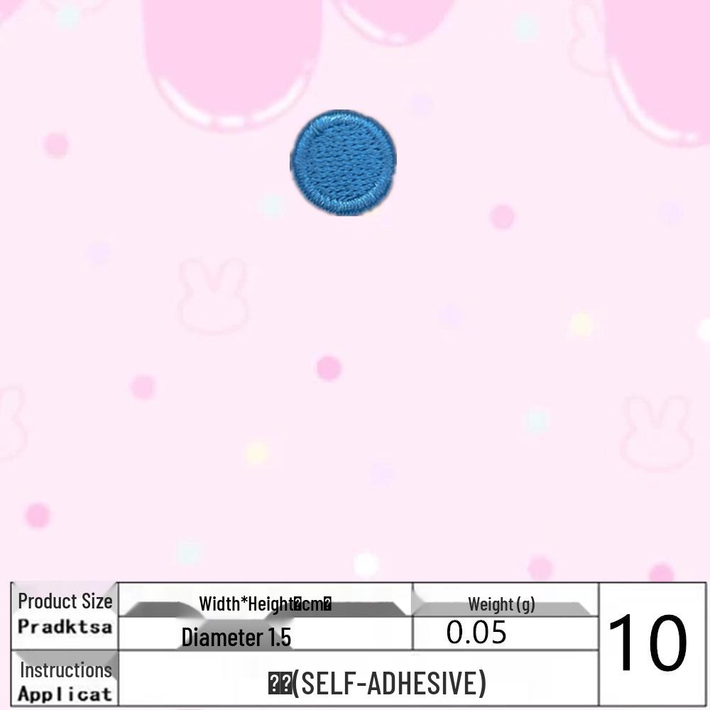 Polka Dot Fabric Patch: Creative DIY and Clothing Decoration Accessory