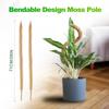 2pcs 28in Moss Pole, Bendable Moss Poles For Climbing Plants, Plant Sticks Support For Indoor/Outdoor Plants Potted