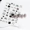 Kawaii Cute Little Cat Nail Stickers Cartoon Cat Stars Nail Stickers Graffiti Diy Nail Art Decoration Stickers Accessories