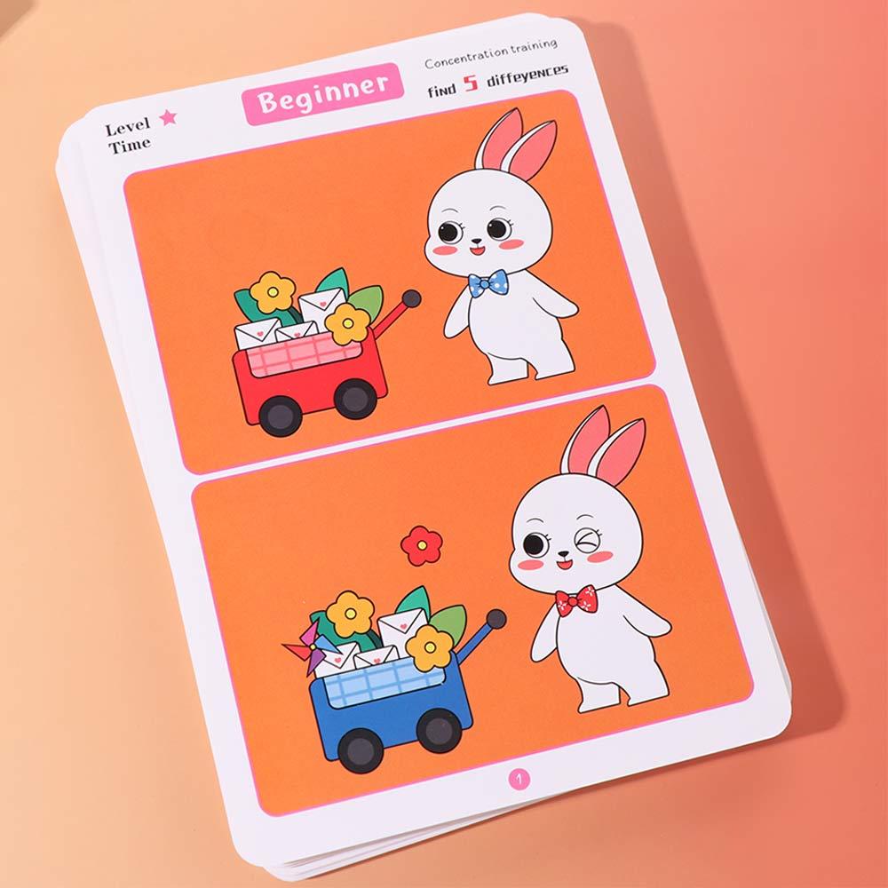 Rewritable Concentration Training Game Find The Difference Picture Books Puzzle Toy Training Brain