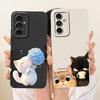 Чехол для Samsung Galaxy F13 Cover SM-E135F с милым мультяшным котом и кроликом, мягкий силиконовый чехол для телефона Samsung F14 F15 Galaxy F14.