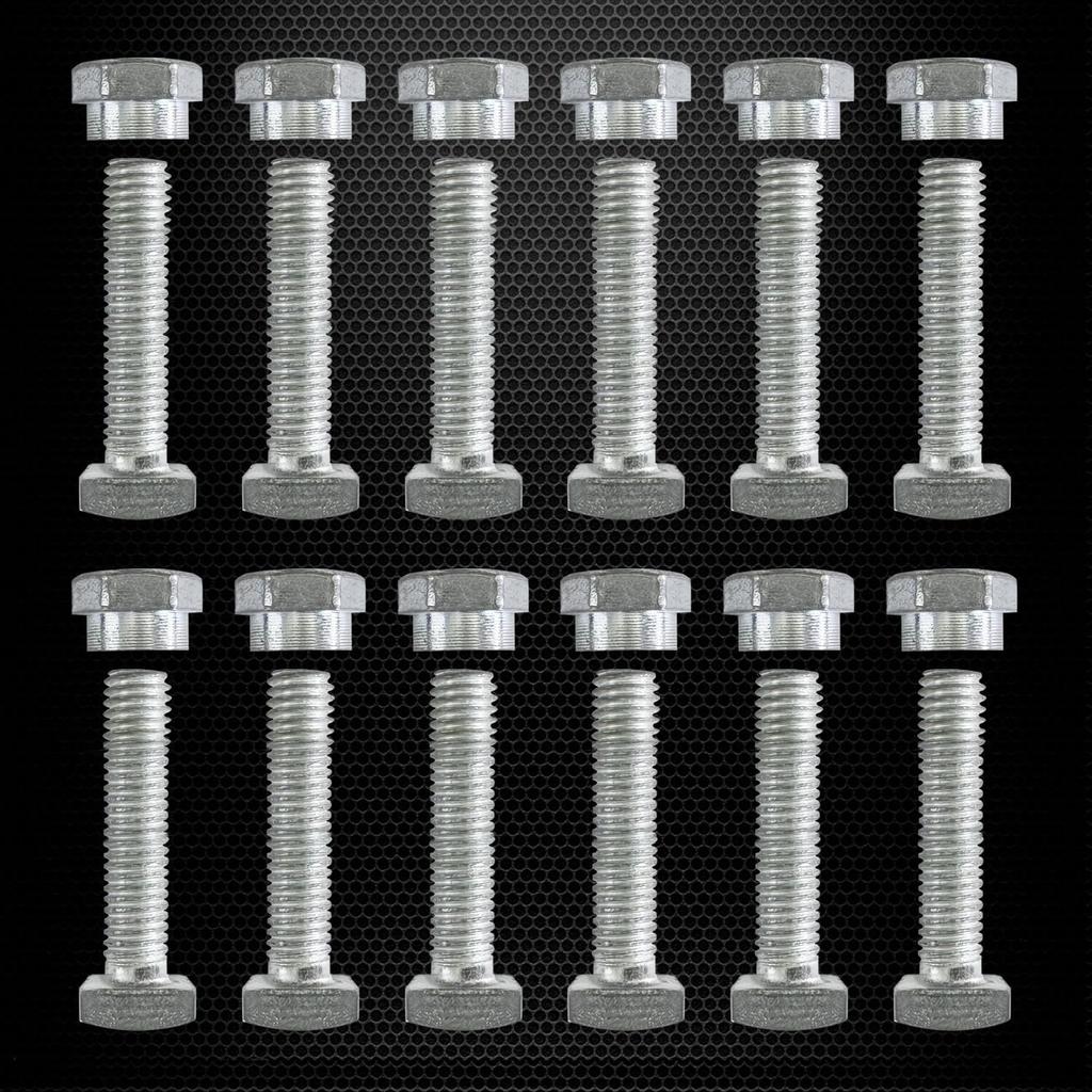 Набор из 12 комплектов болтов и гаек с плечом Ampper для клеммы аккумулятора, резьба M8, гайка с плечом M8 x 35 мм и болт с квадратной головкой