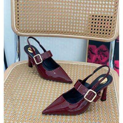 Модные женские босоножки с острым носком на высоком каблуке, элегантная обувь, летнее платье, модные туфли-стилеты, женская обувь 2025, новый тренд, для вечеринки, Mujer Zapatos