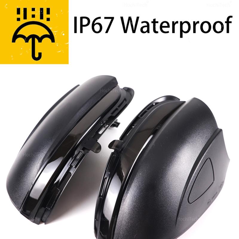 2 шт. Для Volkswagen VW Golf 6 MK6 GTI R32 2008-2014 Светодиодный динамический указатель поворота Последовательный индикатор бокового зеркала