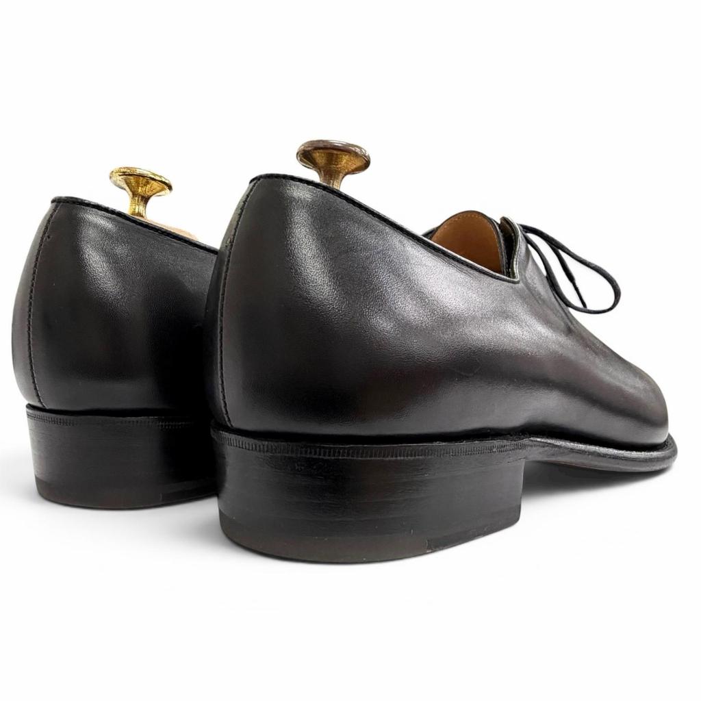 Excellent J.M WESTON Leather shoes 402 Floraline J0 Last whole cut black leather Used