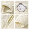 Infants and Young Children's Winter Outfit Thickened Hooded Cotton-padded Jacket Coat Newborn Boys and Girls Baby's Autumn and Winter Suit