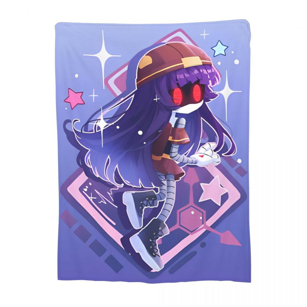 Murder Drones Uzi Doorman Knitted Blanket Coral Fleece Plush Tv Series Soft Throw Blankets for Outdoor Travel Bedroom Quilt