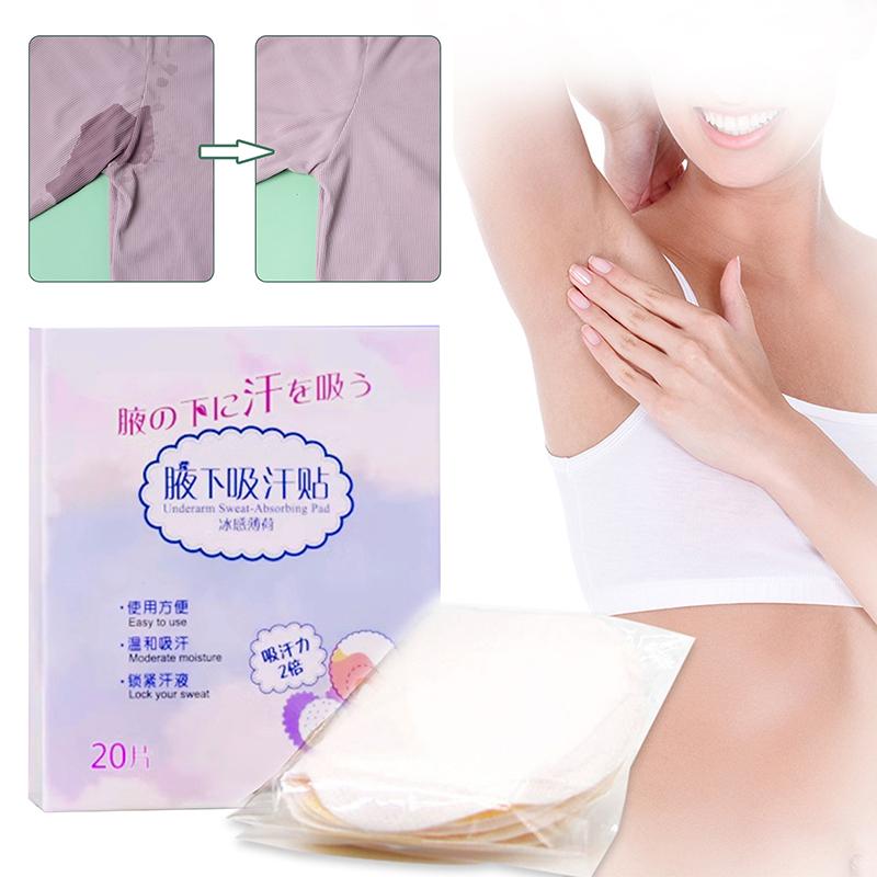 10/20 шт. Подмышечные прокладки от пота Впитывающие вкладыши Мятная подмышечная прокладка от пота Подмышечные наклейки Антидезодорантные прокладки для одежды