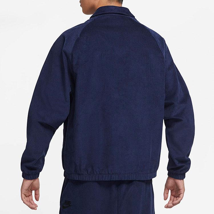 Nike Повседневная вельветовая куртка с логотипом Мужская верхняя одежда Темно-синий DO2323-410