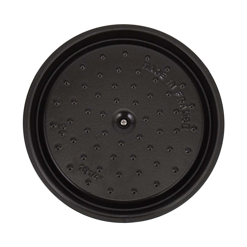 Staub Pot Staub Pico Cocotte Round 26cm Campagne Pot Enamel Pot Rund Brater Blanco Trufa Pico Cocotte Pot Stylish Cookware Kitchen Supplies (White