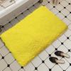 1PCS 50x80cm Plush Mat  Yellow Soft Fuzzy Fluffy Bathroom Mat Bedside Rug For Hallway Bedroom Washroom