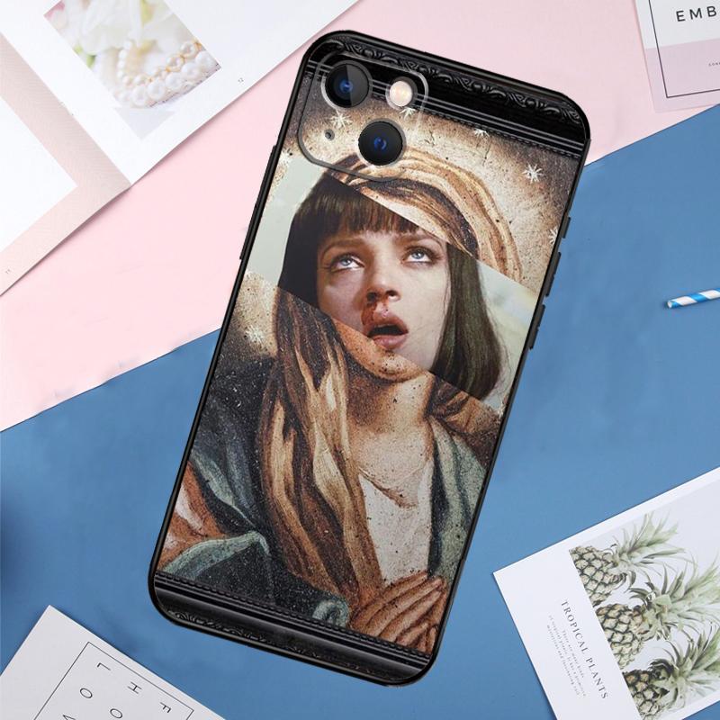 Чехол для телефона КРИМИНАЛЬНОЕ ЧТИВО для iPhone 14 11 12 13 15 16 Pro Max Mini XS XR X 6 Plus Мягкий чехол Capa