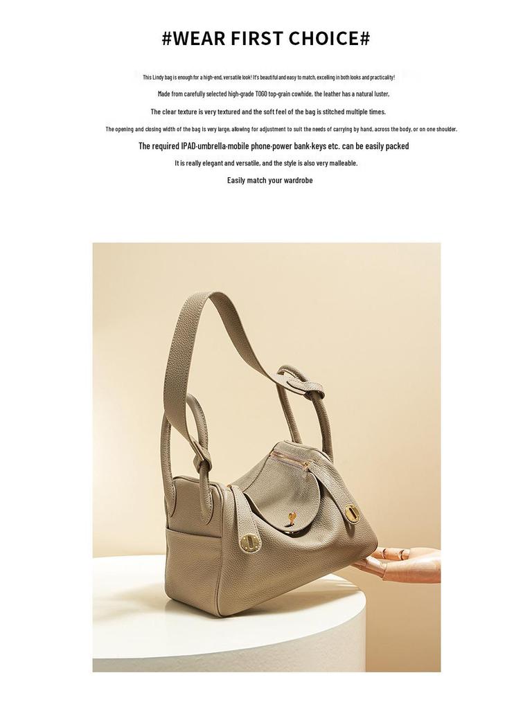 TOGO Настоящая Коровья Кожа Докторская Сумка - Ручная Работа Вощеной Нитью, Премиальное Ощущение, Женская На Одно Плечо, Стиль для Поездок на Работу, Хит Продаж.