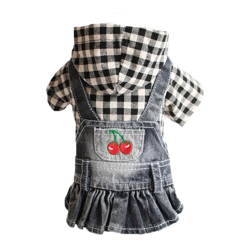 XS-2XL Джинсовая одежда для собак Ковбойская куртка для собак Одежда для щенков Джинсовая куртка для маленьких собак Жилет для собак Пальто Одежда для щенков Одежда для кошек