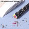 1 шт. Карандаш Восковой Инструмент для Доттинга Карандаш Нейл-арт Самоклеящиеся Стразы Драгоценные камни Бурение Подборщик Наконечники Инструменты для Маникюра