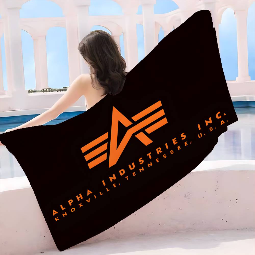 Alpha La Industries Мультяшное пляжное полотенце из микрофибры с принтом, для скалолазания, йоги, пляжа, плавания, бега, впитывающее, мягкое полотенце