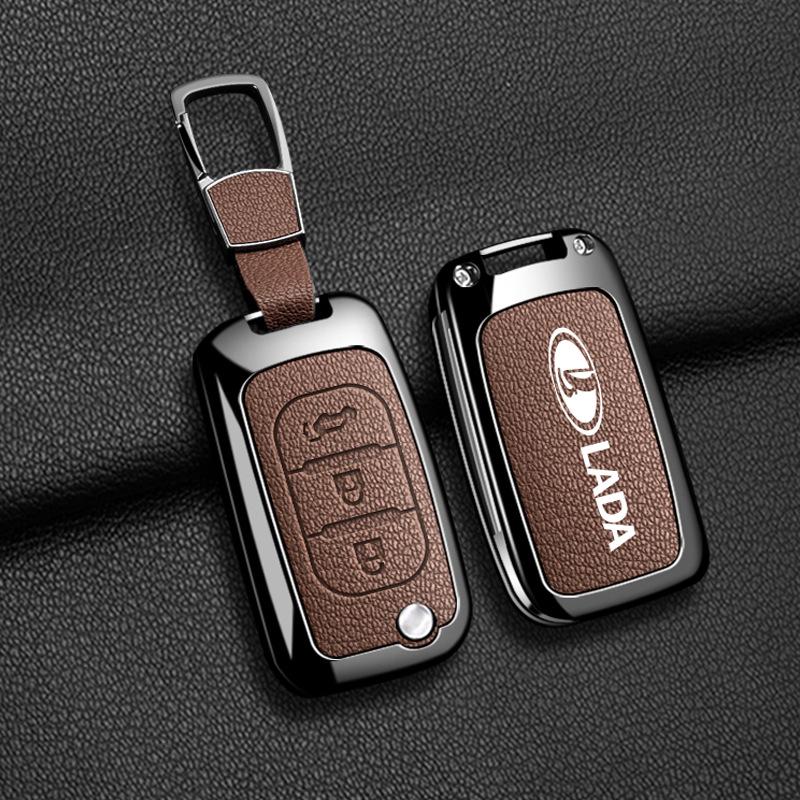 Совместимо с чехлами для ключей Lada: Подходит для Granta, Vesta, Ragnasi X-ray и пряжек в металлическом корпусе.