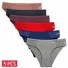 M-XL Женские сексуальные трусы-слипы 5 шт./комплект Сексуальное кружевное женское нижнее белье Женские хлопковые трусики