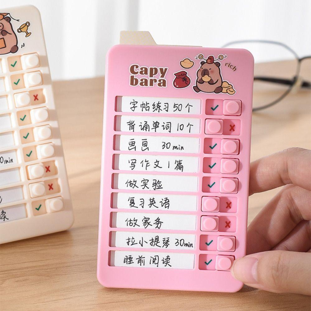 Panda Good Habit Punch Card Capybara Self-discipline Punch Card To Do List