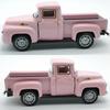 1:43 Classic Pickups Truck Simulation Car Model Alloy Pull Back Diecast Vehicle For Boys Children Christmas Decoration Toy