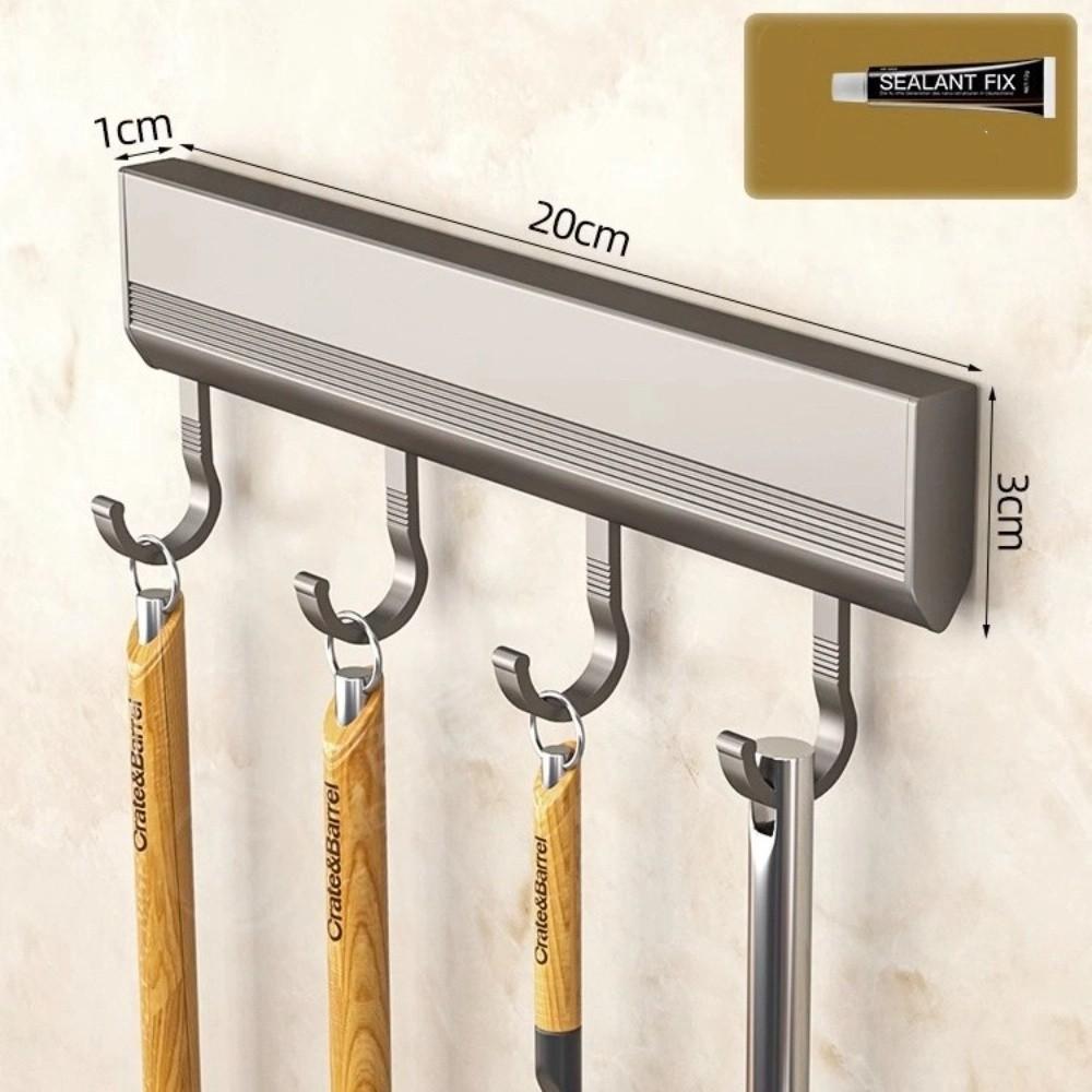 Wall Mounted Kitchen Storage Rack Aluminum Alloy Coat Hangers Quality Towel Hanger Kitchen