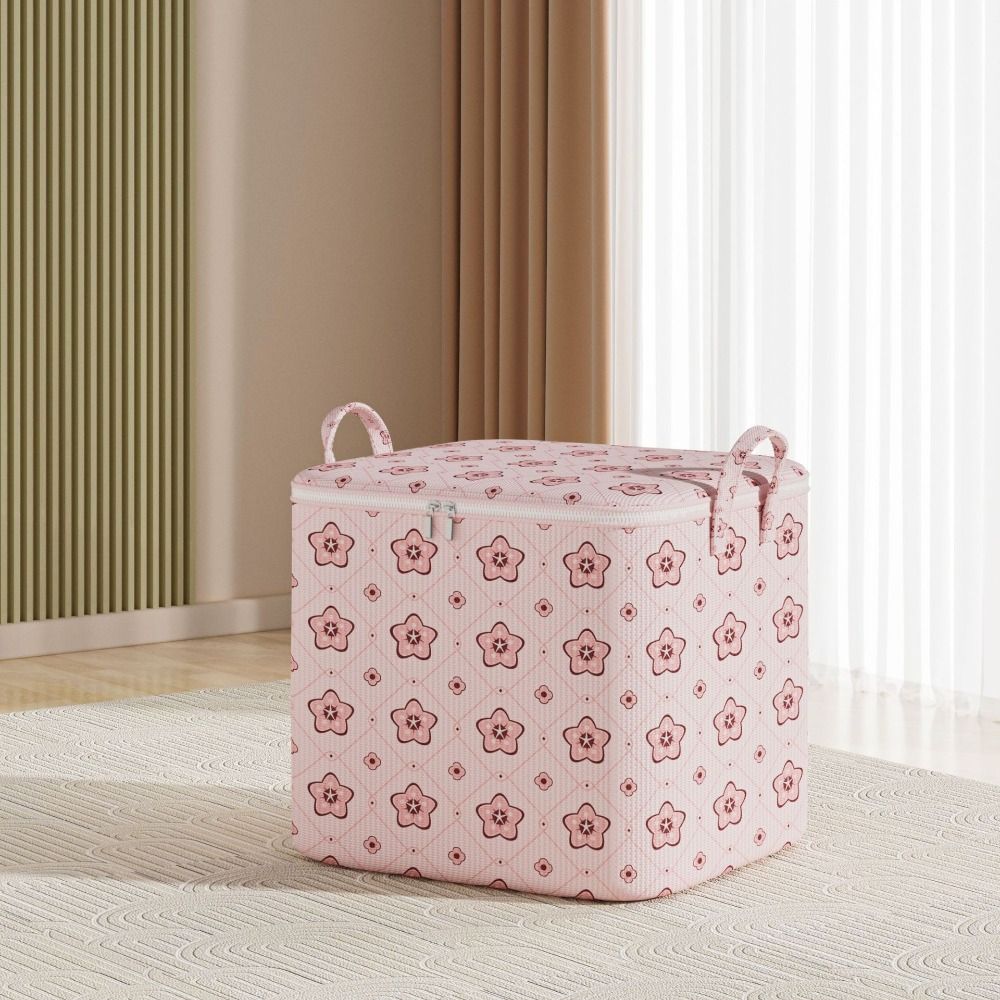 Foldable Clothes Storage Bins With Handle Moving Storage Quilt Bag Closet Storage Box  for Home