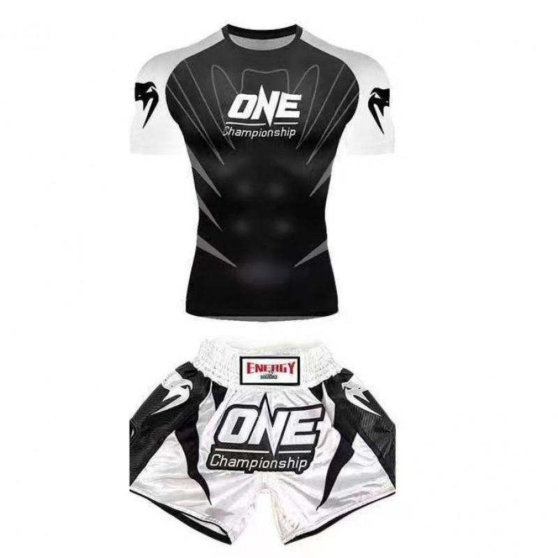 Milk Silk Martial Arts Training Shorts Set Muay Thai Boxing Sanda Combat Sports Unisex Gym Wear