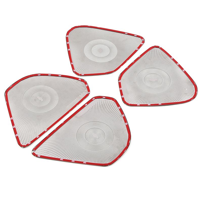 Для Citroen C5 Aircross 2017-нержавеющая дверная панель автомобиля, панель громкоговорителя, крышка динамика, накладка на рамку, наклейка, литье