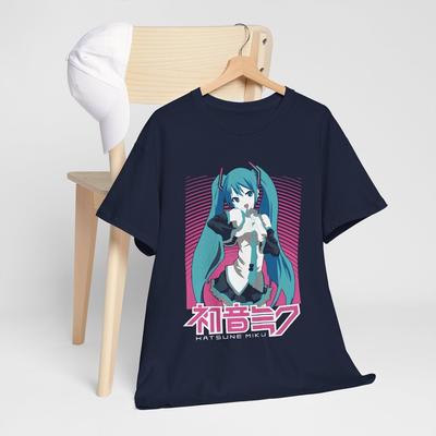 Футболка Hatsune Miku Аниме Девушка Каваи Проект Дива Vocaloid Футболка любовь подарок