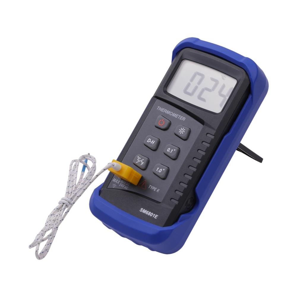 0.1℃ Resolution LCD Digital Thermometer -50℃~1300℃ K-Type Thermocouple Temperature Tester Fast Contact High Temp Meter Backlight