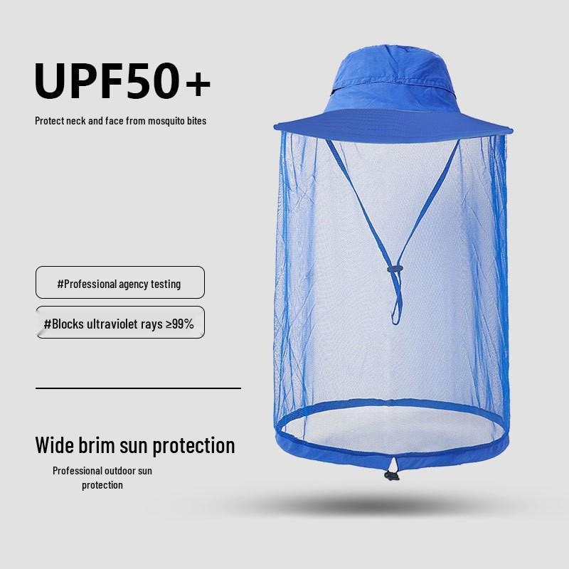 Унисекс летняя шляпа от солнца: Сетчатый, Защита от комаров, Быстросохнущий, Водонепроницаемый, Идеально подходит для рыбалки и альпинизма