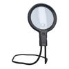 5X 15X Hanging Neck Magnifying Glass 3 Colour LED Light USB Gooseneck Page Magnifier for Sewing Repairing
