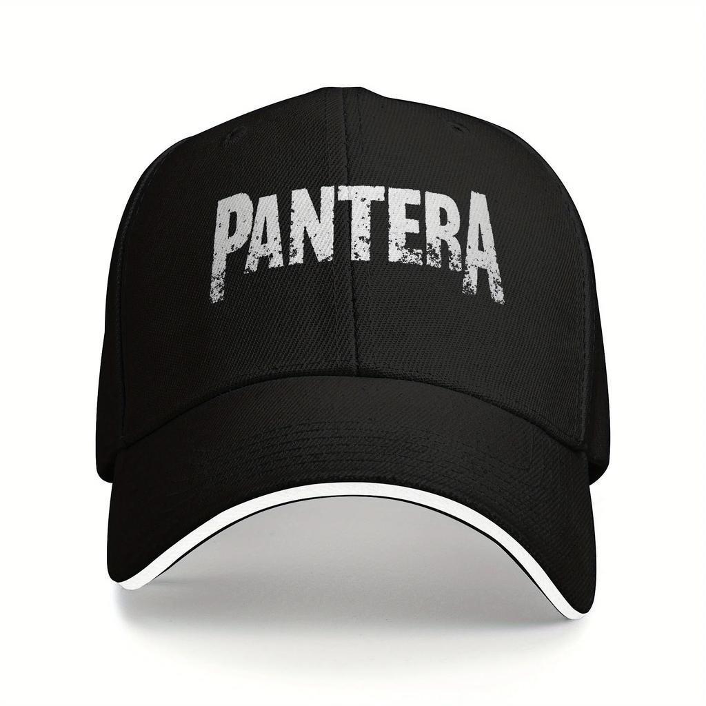 Pantera Logo Print Baseball Cap Hiking Fishing y2k Cool Trucker Hat Men Women Vintage Sunscreen Baseball Caps