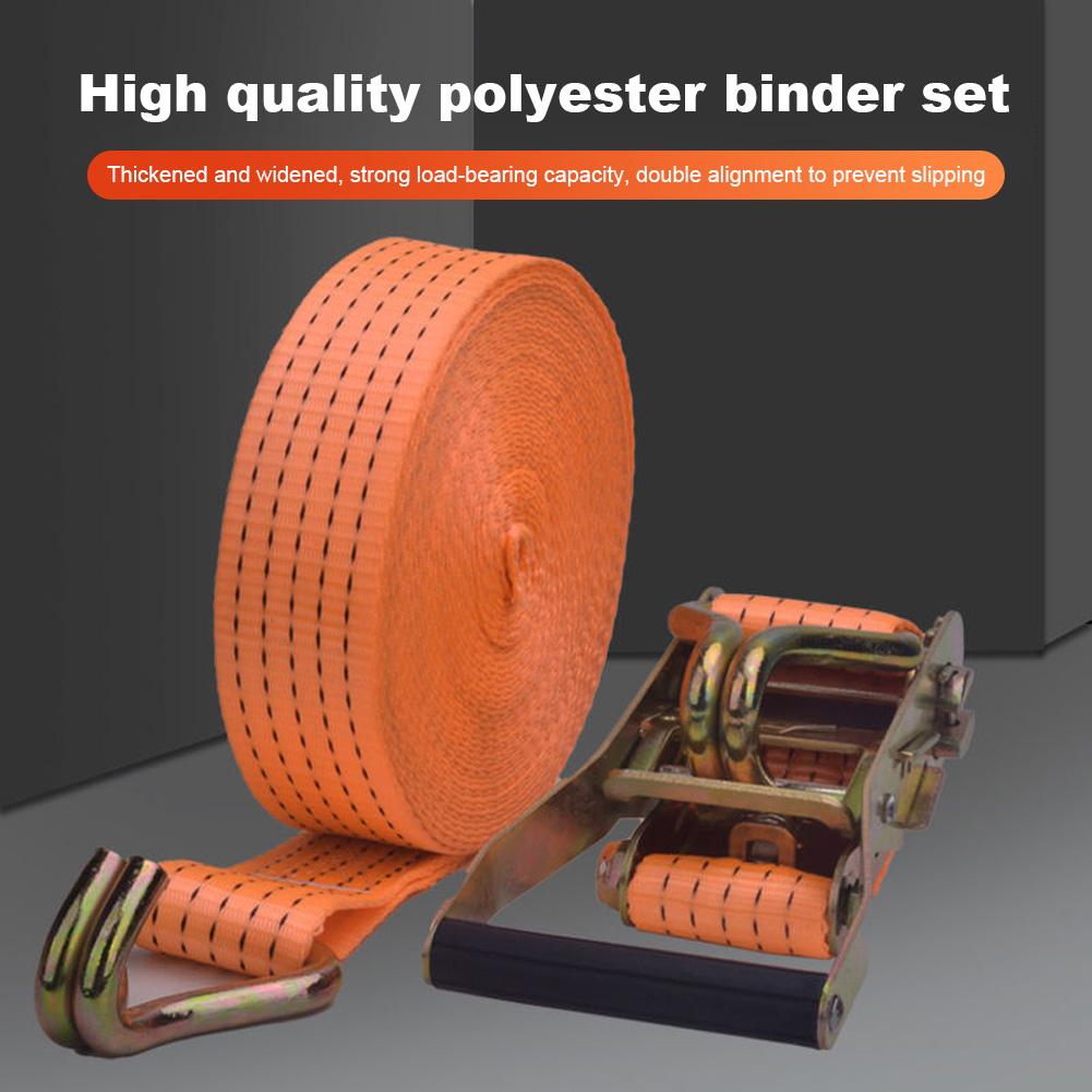 Ремень-стяжка для крепления груза Натяжитель Ремень 3/6/10 м Утолщенный Храповой ремень Багаж Груз Крепежные ремни Грузовик Крепежная веревка