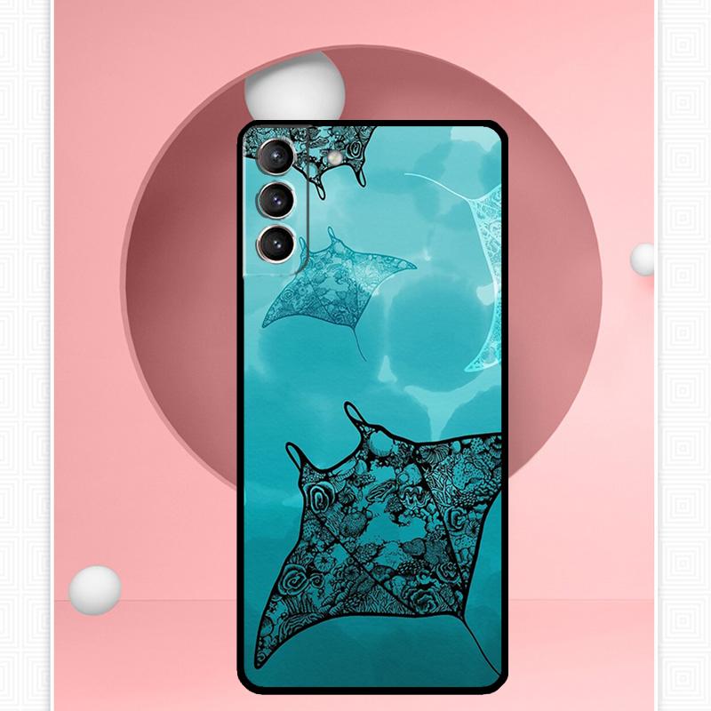 Чехол с животным скатом для Samsung Galaxy S24 Ultra S22 Plus S20 S21 FE S8 S9 S10 Note 10 20 S23 Ultra