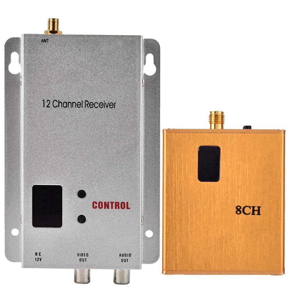 1.2G 800MW беспроводной аудио-видео трансивер CCTV Monitoring Transmitter & Receiver Kit