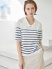 AYIHOLIC CASHMERE Двустороннее поло с воротником-стойкой в морском стиле